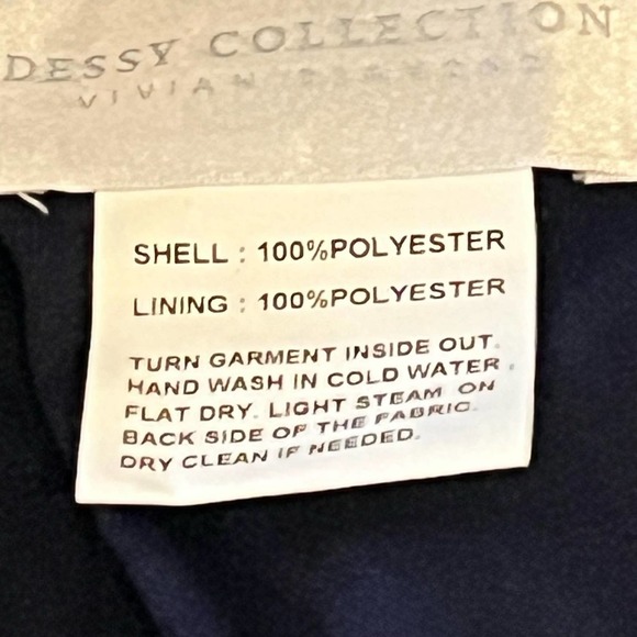 DESSY COLLECTION VIVIAN DIAMOND METALLIC TRUMPET GOWN IN MIDNIGHT NWT WOMEN'S 10 - Picture 15 of 16